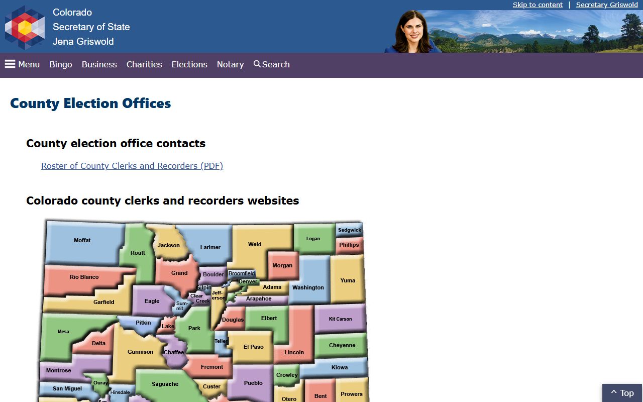 Colorado county clerk and recorder directory for marriage license copies